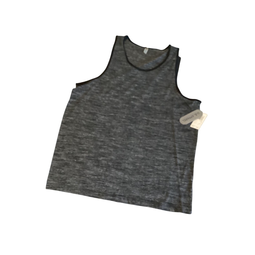 US Apparel Mens Heathered Charcoal Gray Tank Top Athletic‎ size Med
